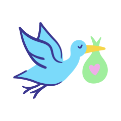 Valise pour la maternité